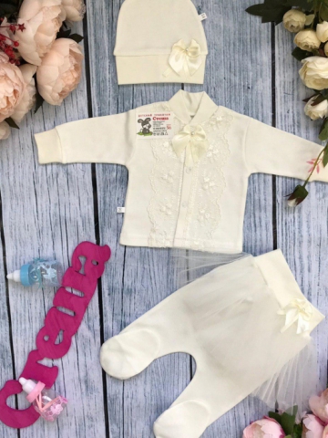 Купить оптом 172. Костюм 3-х предметник "юбка" , хлопок 100 % интерлок в Зеленокумске