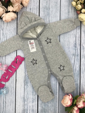 Купить оптом 219-С. Комбинезон ясельный, хлопок 65%, 35% ПЭ, футер с начёсом 62.68,74 в Зеленокумске